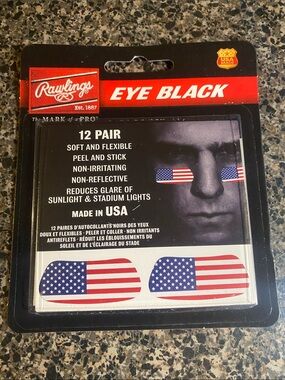 Rawlings Offical Baseball/Softball Eye Black USA Stars & Stripes Design